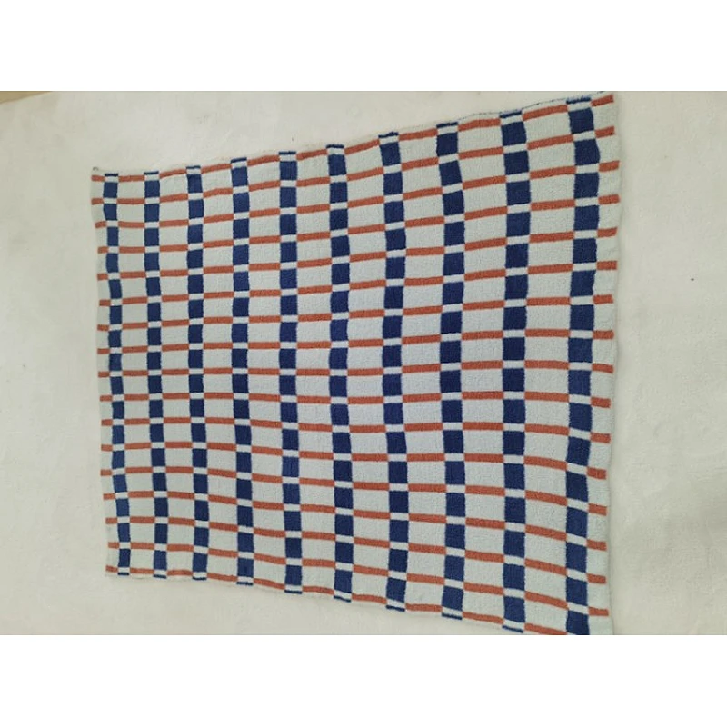 stripped polyester knit heavy throw
